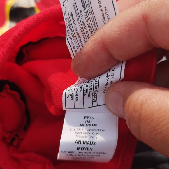 Halloween Dog Costume Red Devil Adjustable Size M FUN See Measurements - Picture 13 of 13